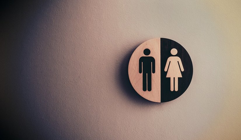 men and womens bathroom sign